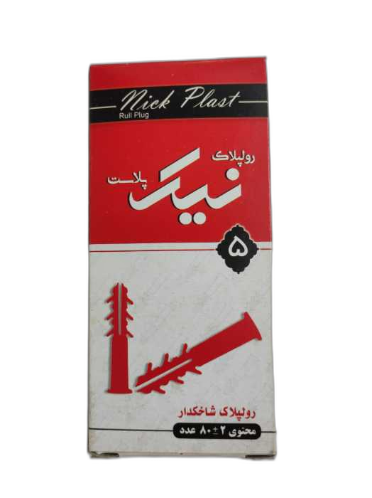 رولپلاک نیک 5 سانت لبه دار ، شاخکدار بسته 80 عددی قرمز