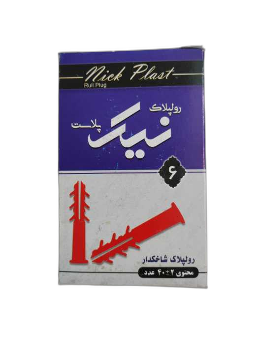 رولپلاک نیک 6 سانت لبه دار ، شاخکدار بسته 40 عددی قرمز
